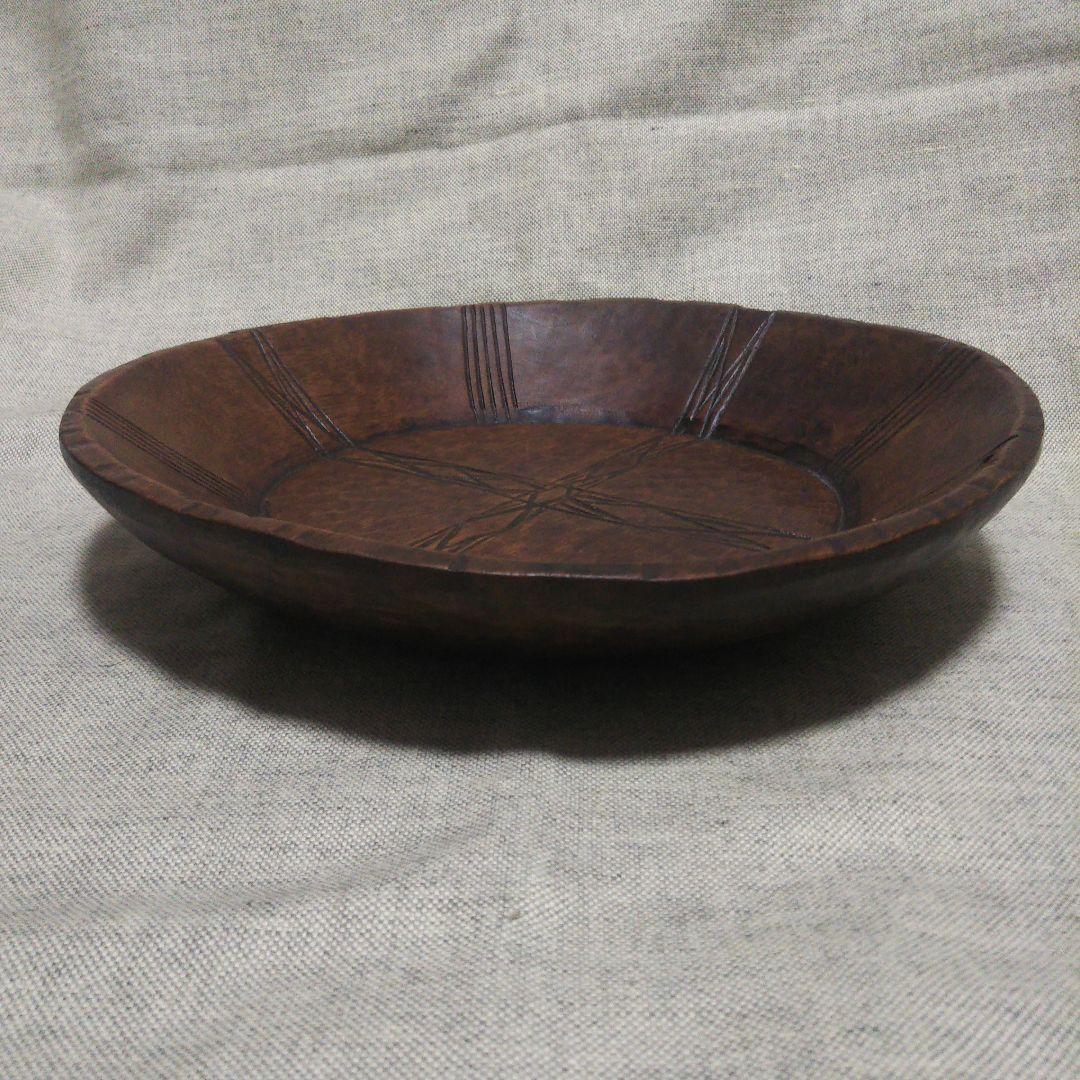 ヴィンテージ アフリカンボウル ウッドボウル エチオピア こね鉢 木皿