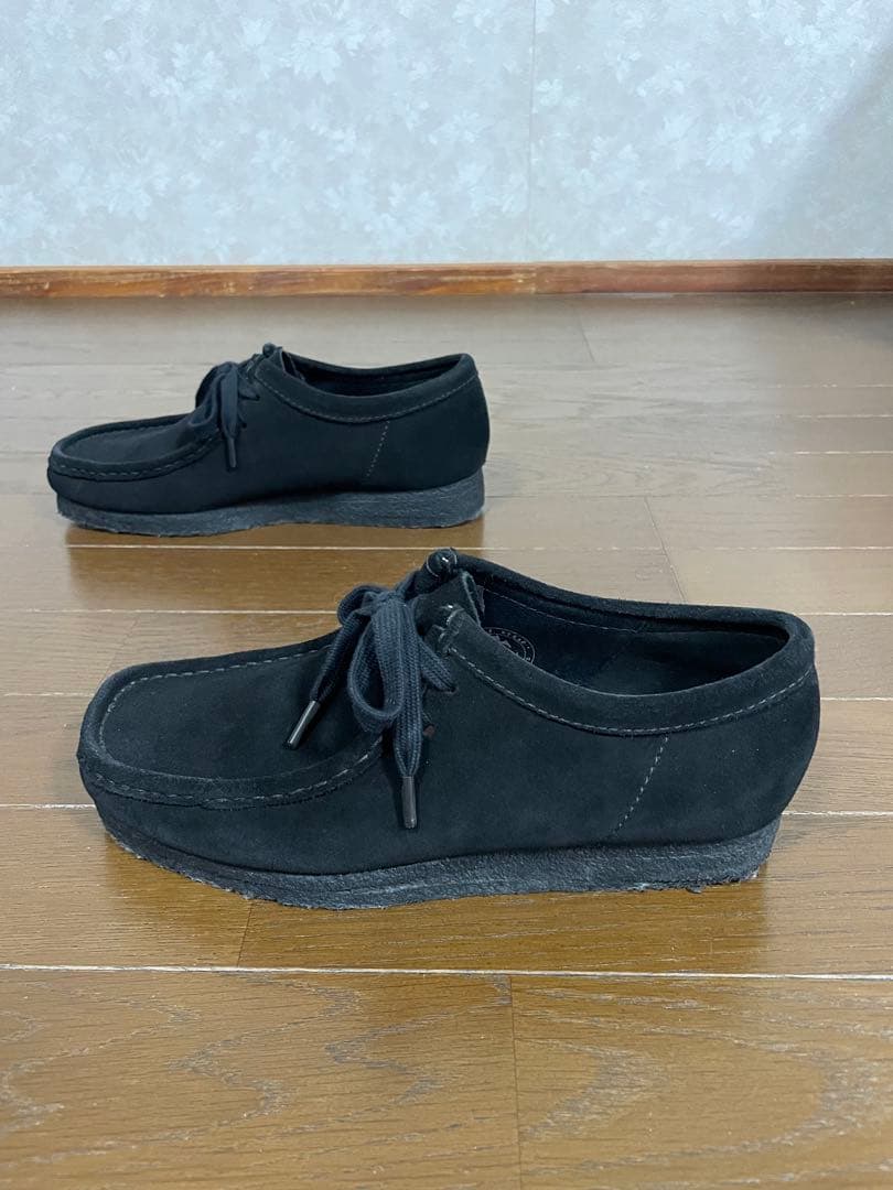 CLARKS WALLABEEクラークス　ワラビー　ブラックスエードサイズ7.5