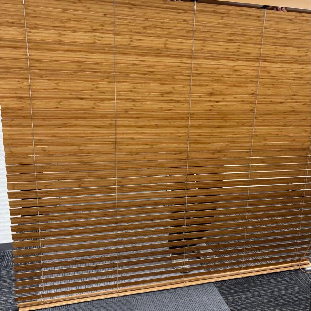 コ　　【未使用】ニチベイ　ポポラ2 バンブーブラインド　180×166㎝