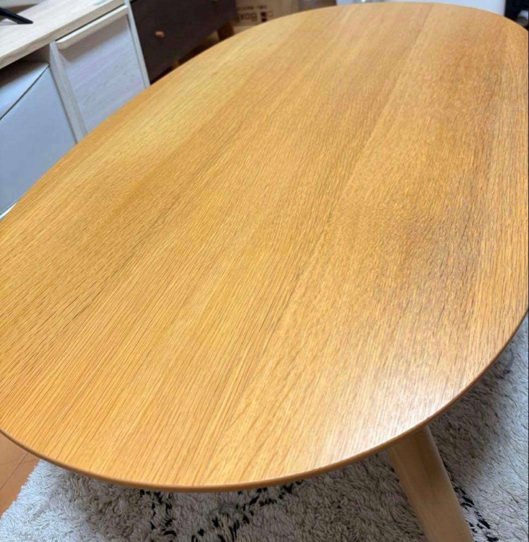 無印　楕円こたつ　小　ローテーブル ※電源ケーブル無し　※動作確認済み