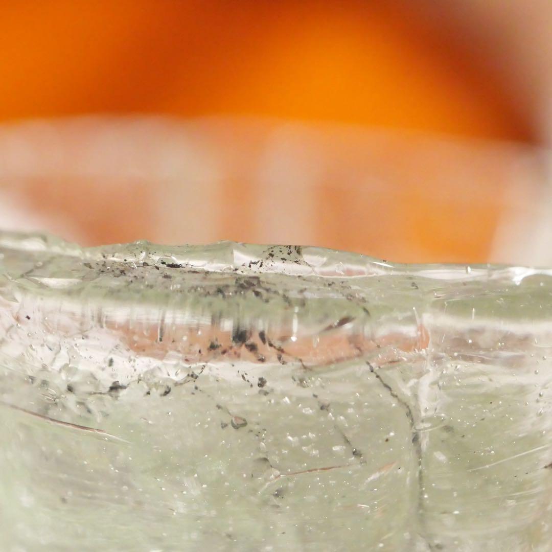 ペロペロ 装飾有り デカペロ 気泡 レトロ 昭和 和ガラス