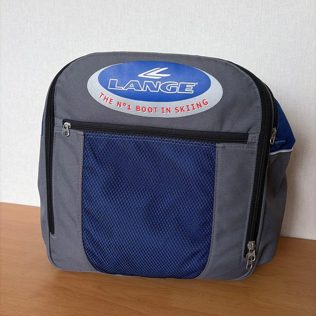 LANGE ラング スキー ブーツ リュック ブーツバッグ ブルー グレー　古着