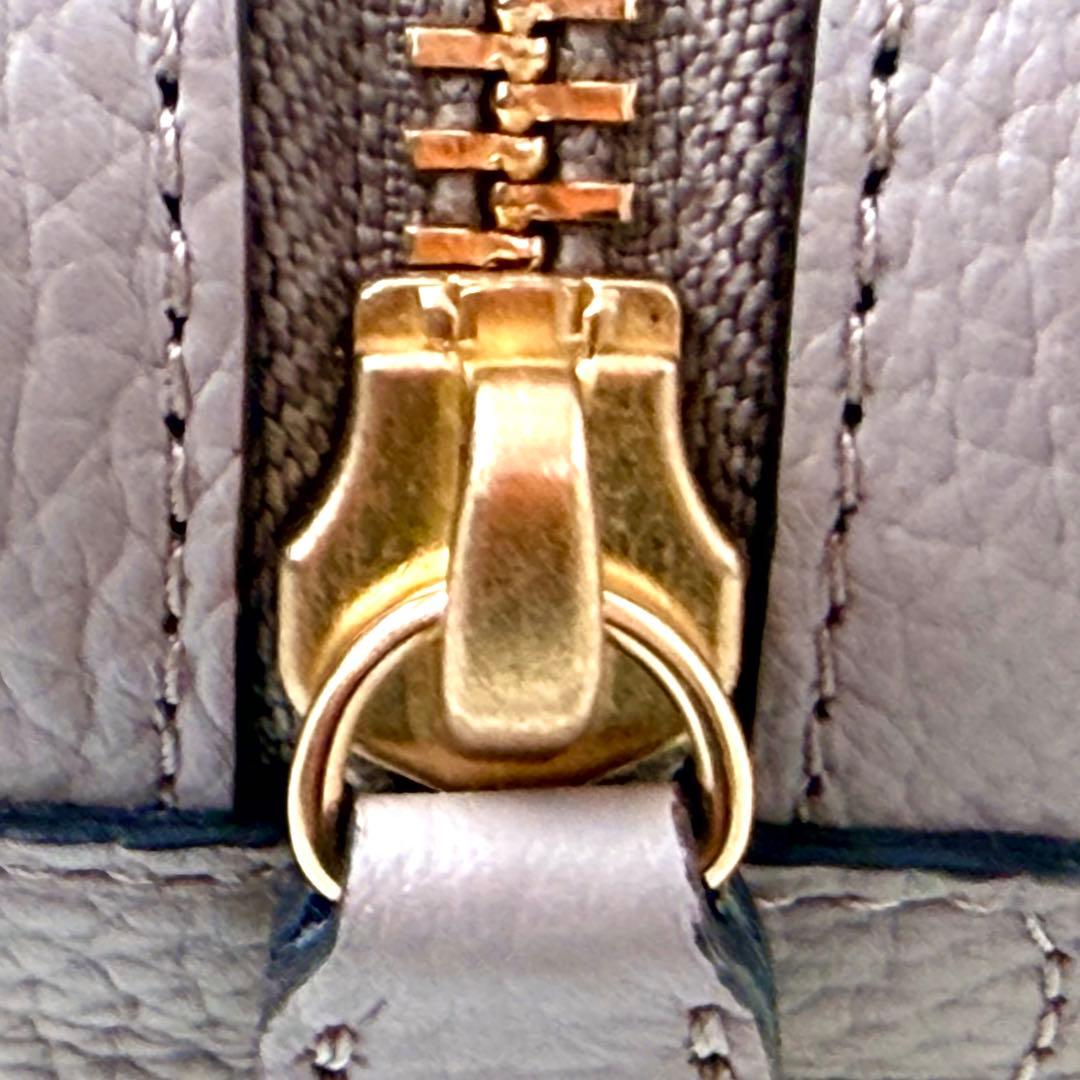 極美品✨ ペレボルサ 2way ショルダーバッグ レネット グレージュ レザー