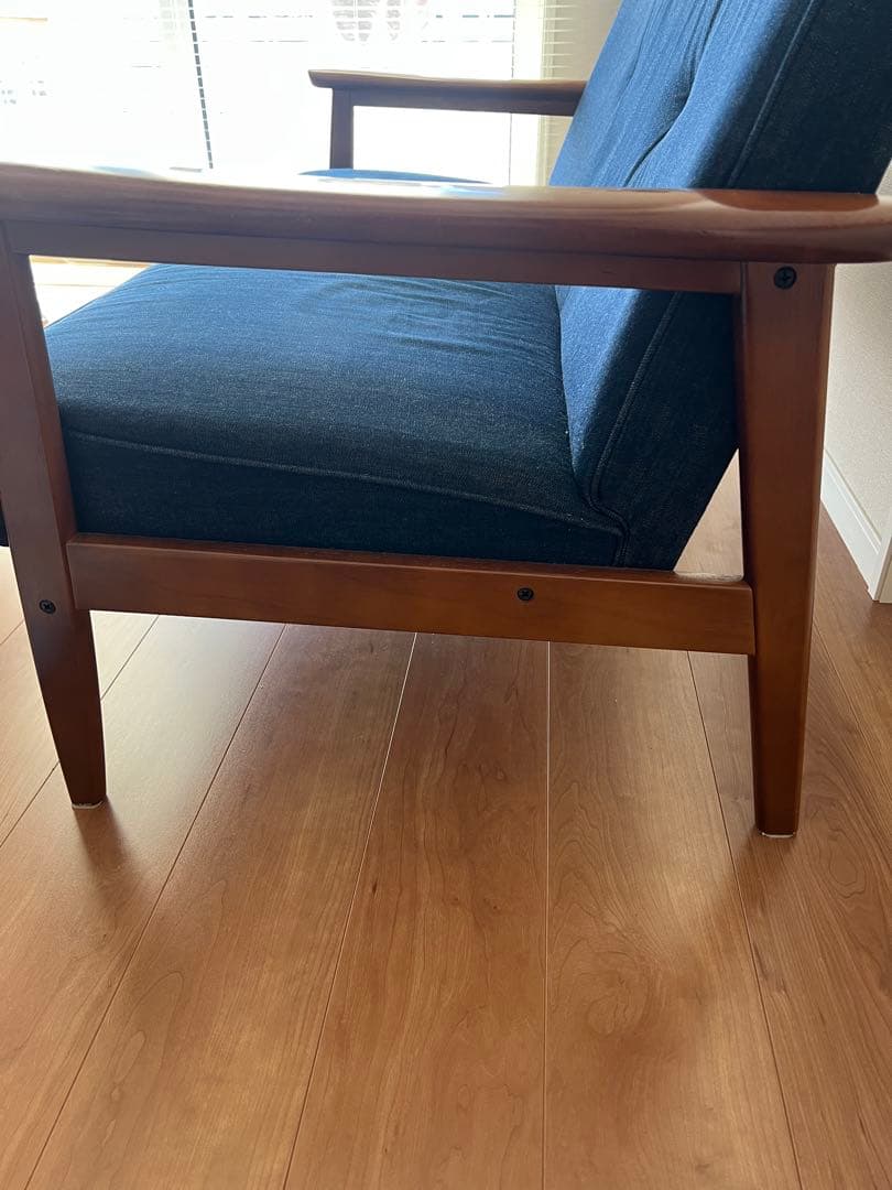 【100台 限定生産】カリモク60 カイハラデニム Kチェア2人掛け　ソファ