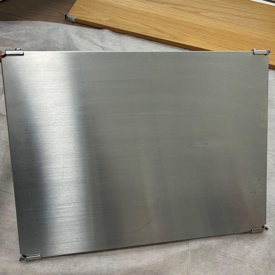 無印良品　スレンレスユニットシェルフ追加棚板　56cm用　3枚セット