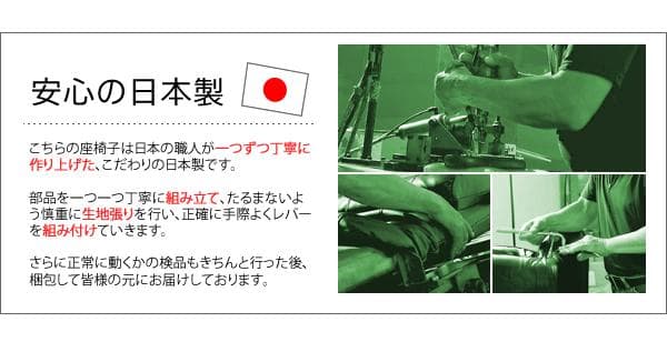 座り心地良い リクライニング ポンプ式肘置き おしゃれ 座椅子 グリーン