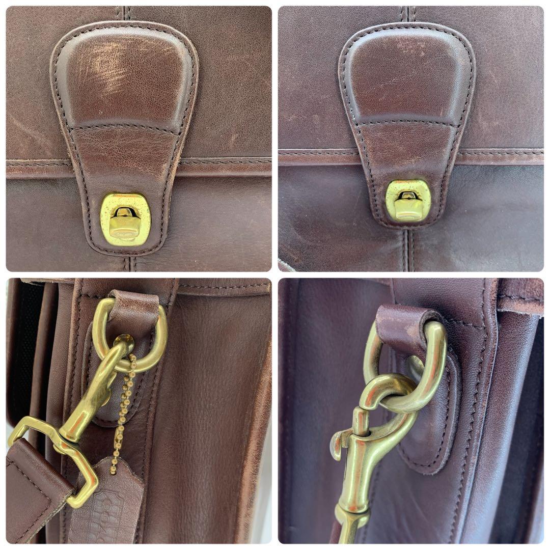 COACHオールドコーチ レザー 2way ビジネスバッグ 0546 ブラウン