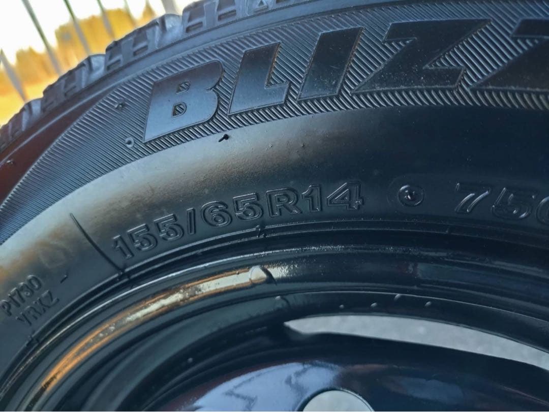 スバル　純正　ホイール　タイヤ　セット　14インチ　スタッドレス　スチール　中古