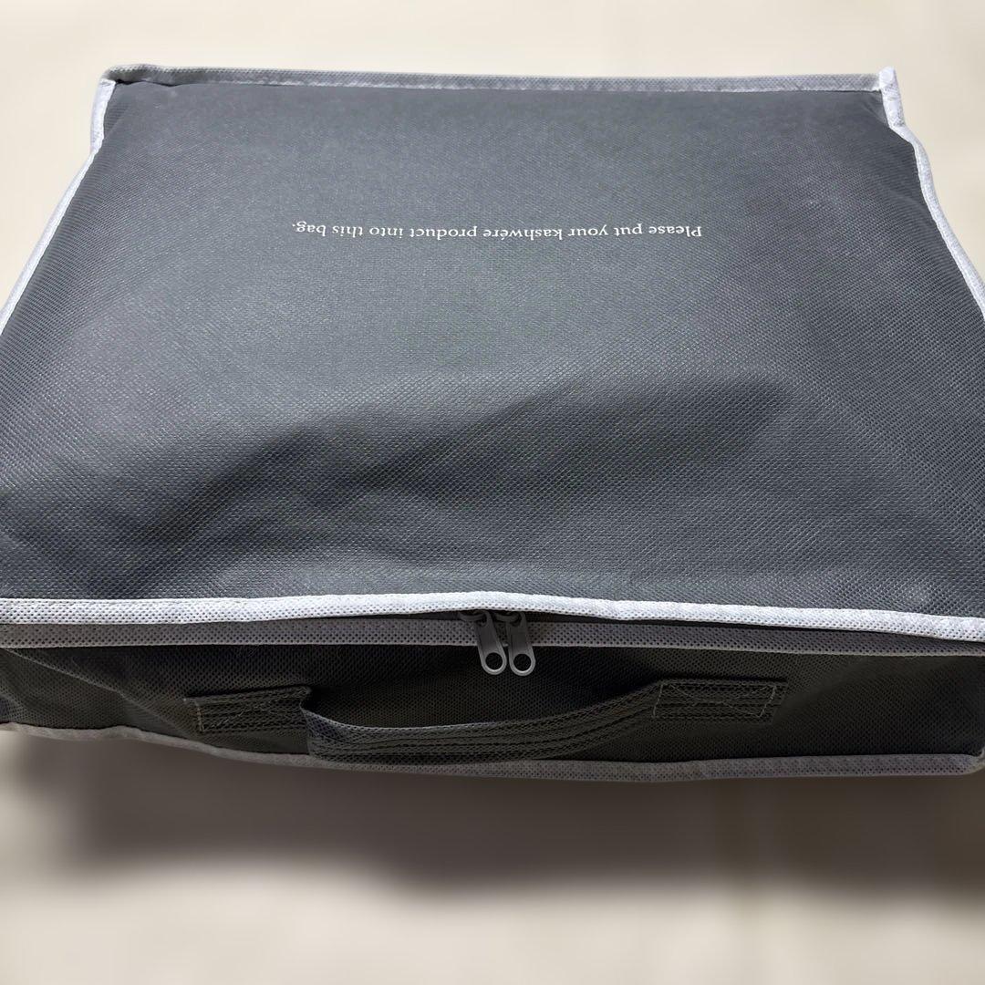 kashwere カシウエア　大判ブランケット　グレー　180cm×140cm