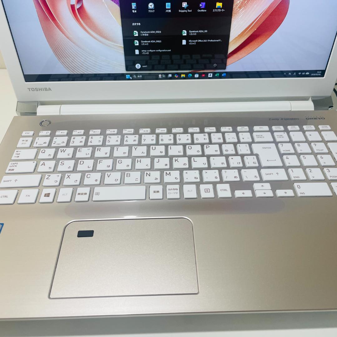 第8世代ＤynabookAZ65/GG i7-8550U SSD480GM16G