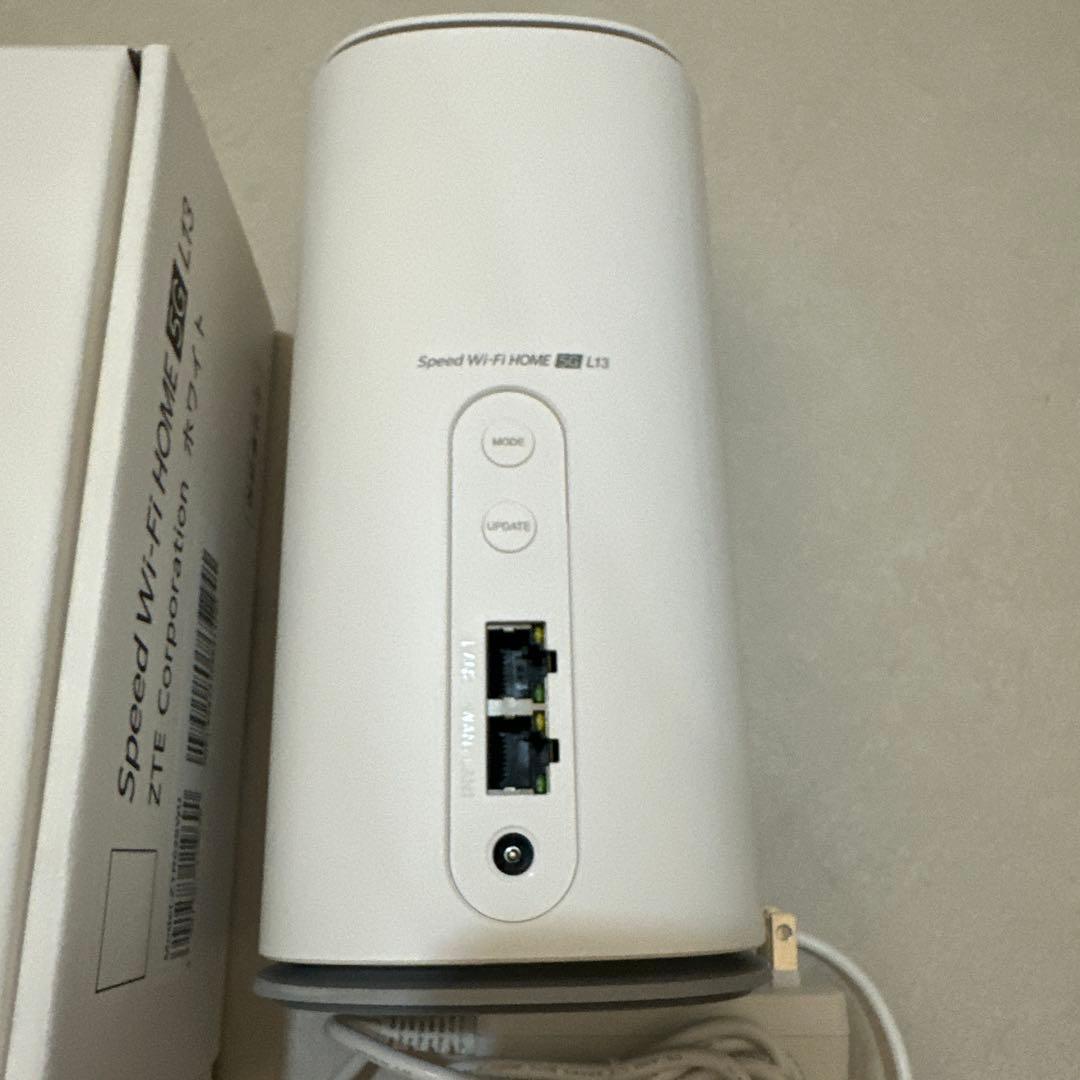 Speed Wi-Fi  5G L13 本体　12月購入