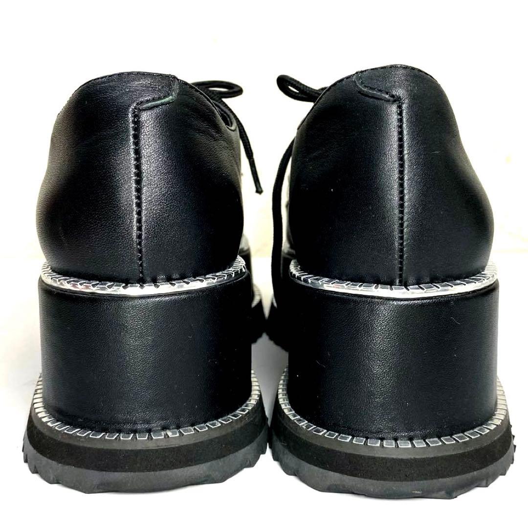 新品 未使用 ジェフリーキャンベル パイソン柄 レースアップシューズ 厚底靴