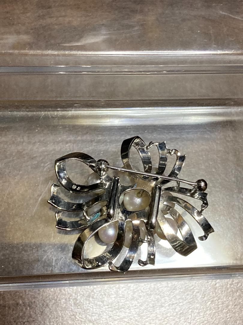 田崎真珠 タサキ アコヤ パール 真珠 ブローチ コサージュ 12珠