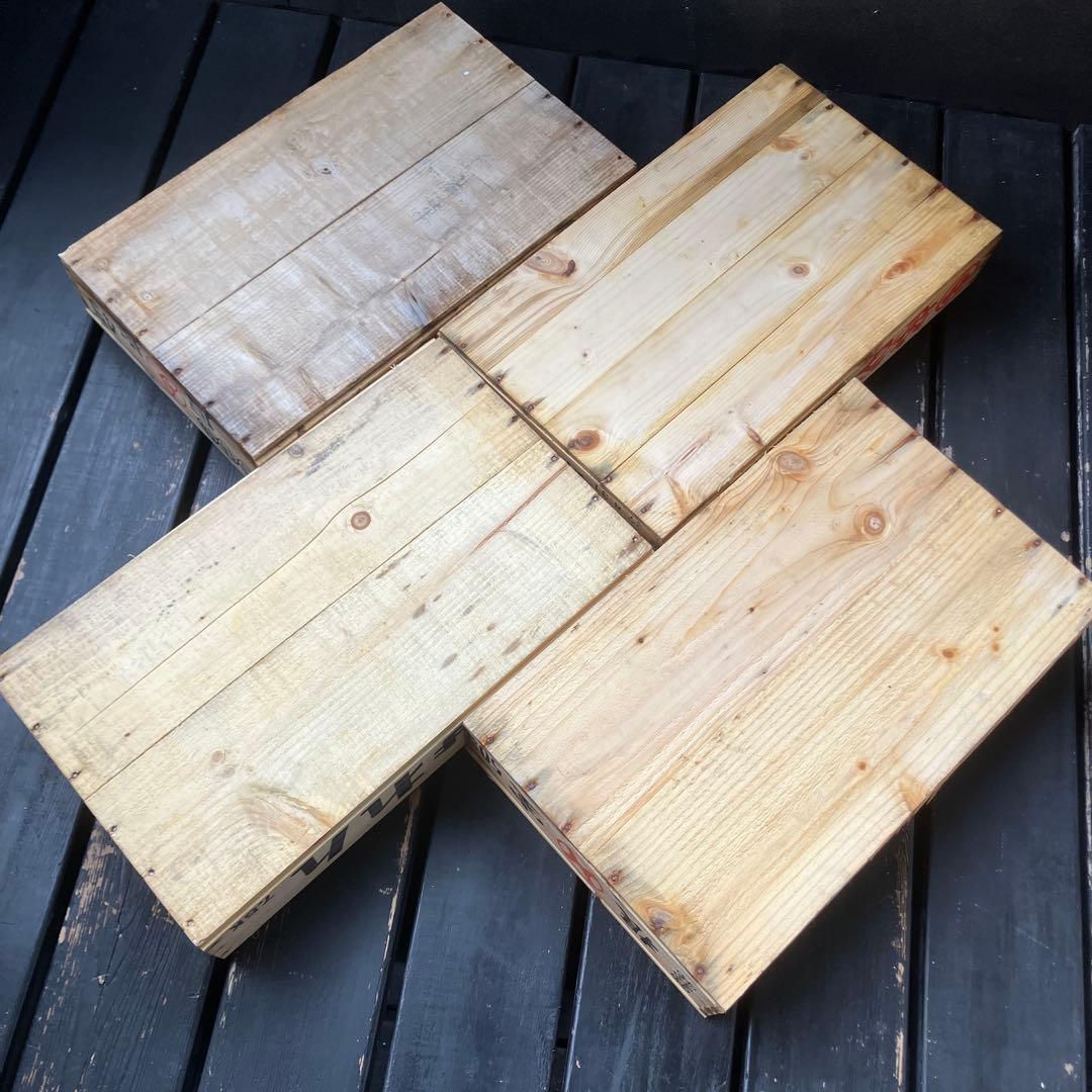 7個まとめ　魚　トロ箱　レトロ　木製箱　魚箱 魚屋 魚河岸 市場 木製　道具箱