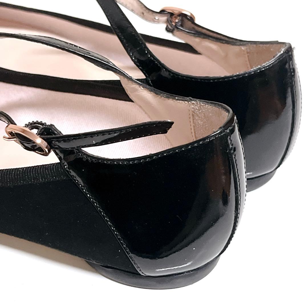 美品✨レペット クレメンス バレエシューズ ブラック 大きいサイズ40