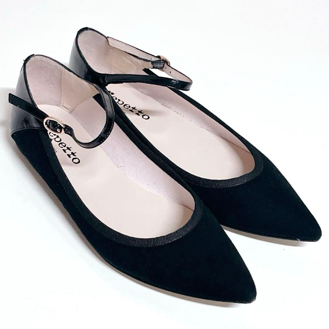 美品✨レペット クレメンス バレエシューズ ブラック 大きいサイズ40