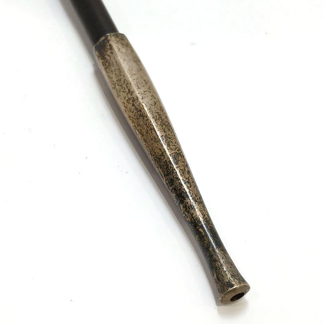 専用 Y2978-6 時代物 象嵌銀金具 煙管筒 煙草入 キセル筒