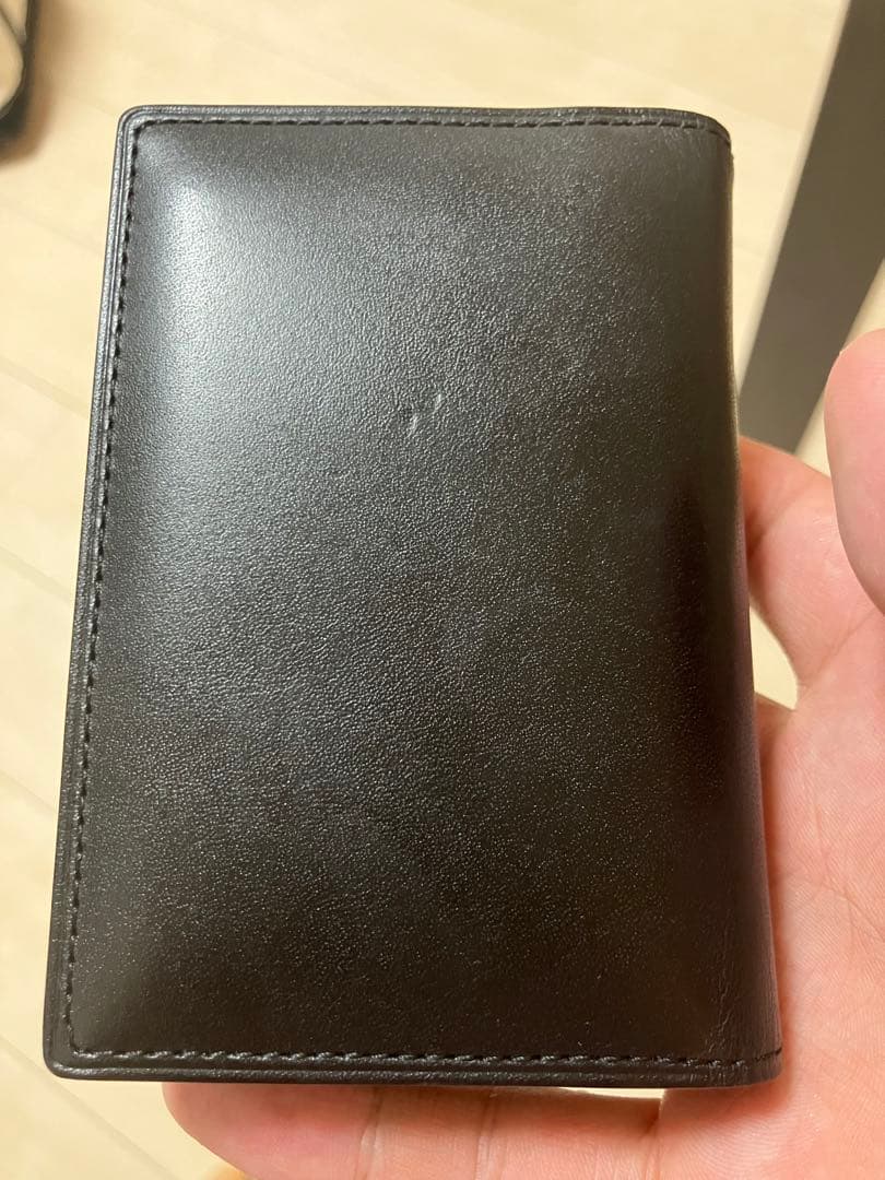 TSUCHIYA KABAN 名刺入れ ブラック　ヌメ革　カードケース