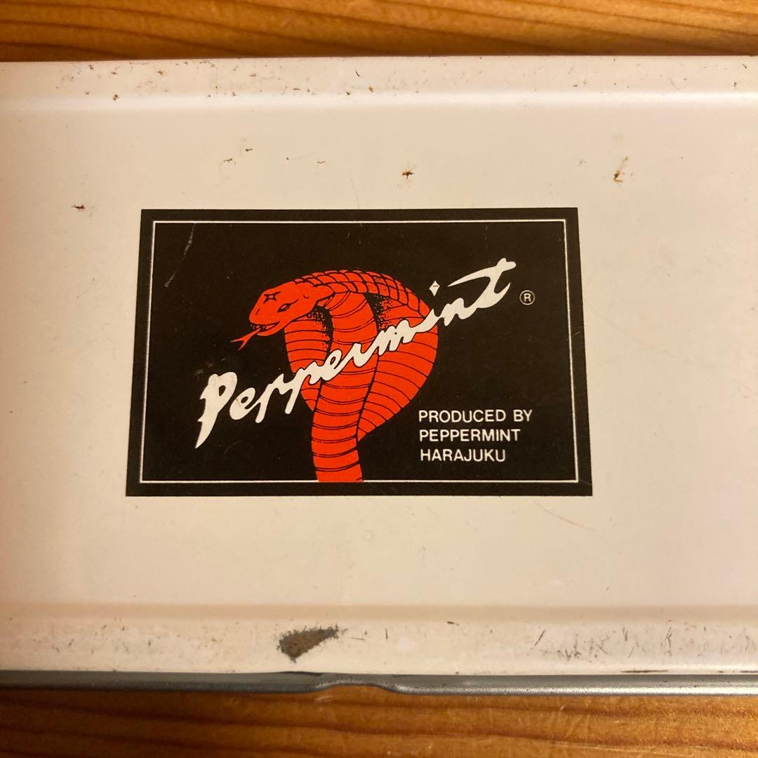 80年代当時物PEPPERMINT ペパーミント缶ペンケース3個セットロカビリー