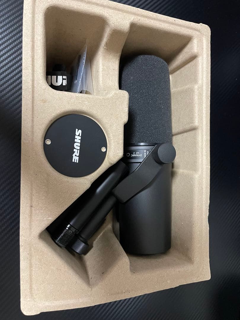 SHURE SM7B ボーカルマイクロフォン　ポップガード付
