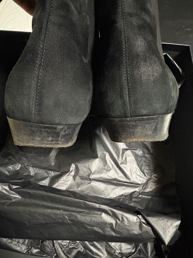 サンローラン　16AW サイドゴア　スエードブーツ　42