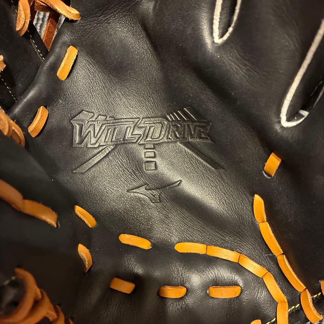 Mizuno ウィルドライブ　軟式野球グローブ 黒/茶