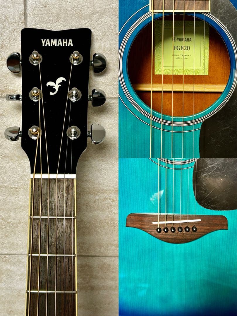 すぐ使える美品 YAMAHA FG-820SB クリーニング・低弦高調整済