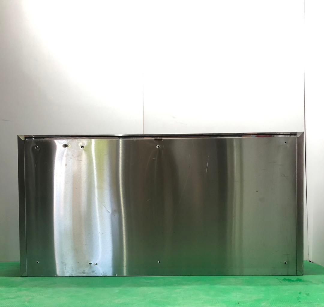 ☆地域限定送料無料☆工場整備品☆吊り戸棚　ガラス戸　幅1200 ステンレス