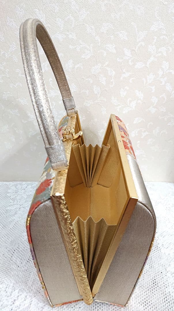 和装用バッグと草履セット 鈴乃屋 西陣織バッグ 本革草履