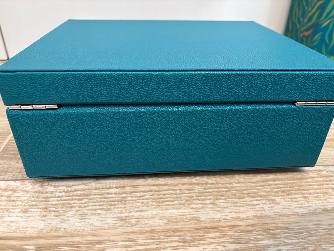 新品　箱シート付　LA MER ラ・メール 青 ジュエリーボックス　収納ボックス