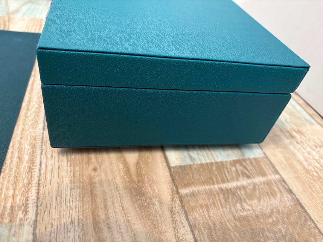 新品　箱シート付　LA MER ラ・メール 青 ジュエリーボックス　収納ボックス