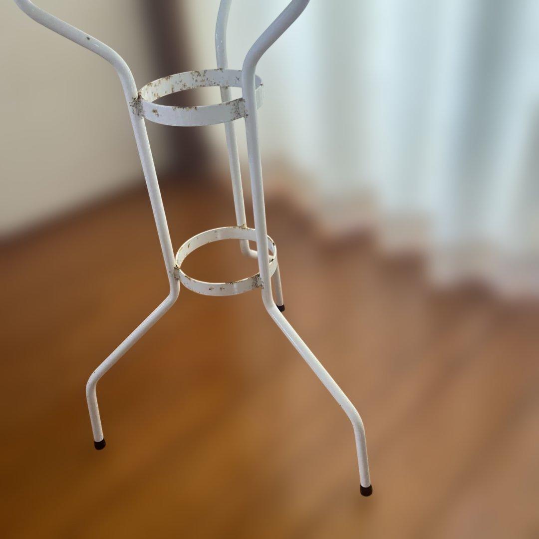 ビンテージホーロースタンド付きホーローボール2点