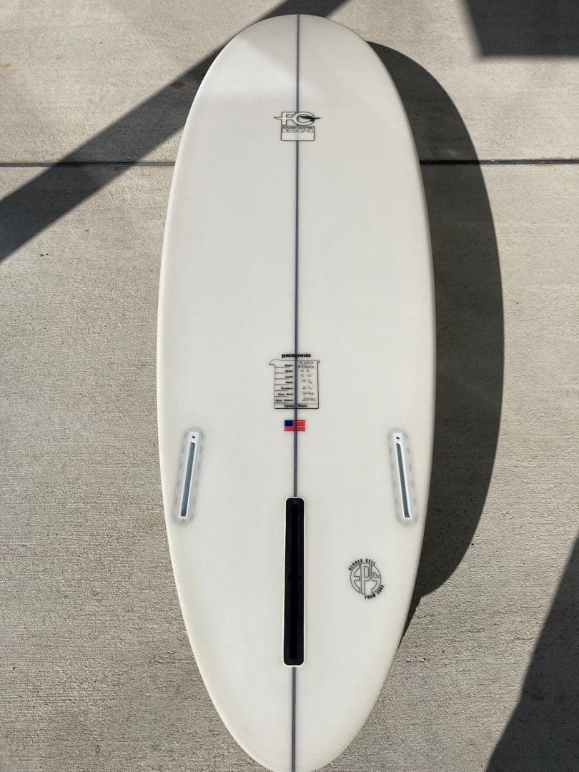 Patagonia FCD シングルフィンショートボード 5'10\"