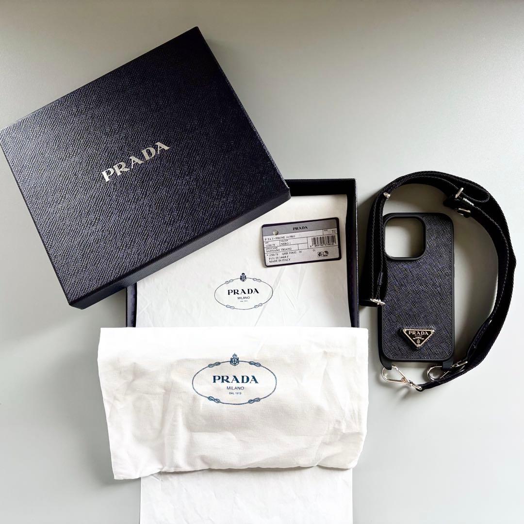 新品未使用 PRADA プラダ iPhoneケース スマホショルダー ストラップ