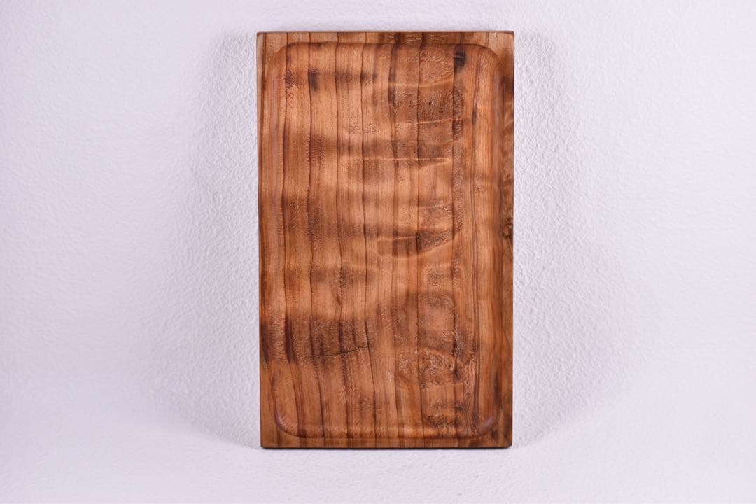 No.359屋久杉虎杢のトレーと黒柿の名刺ホルダー