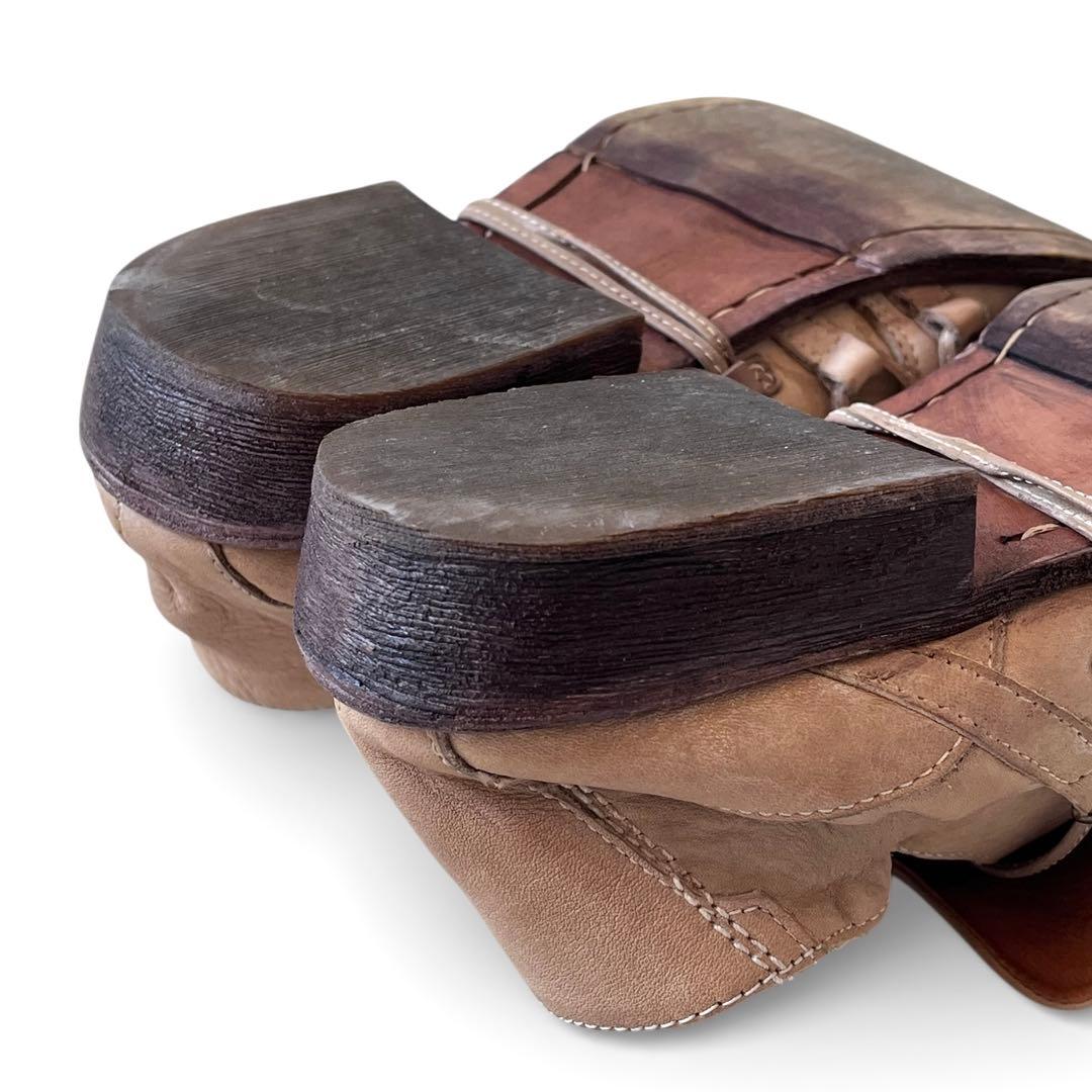 00s whoop-de-doo 鬼反り グルグル紐 レザーシューズ 革靴 本革