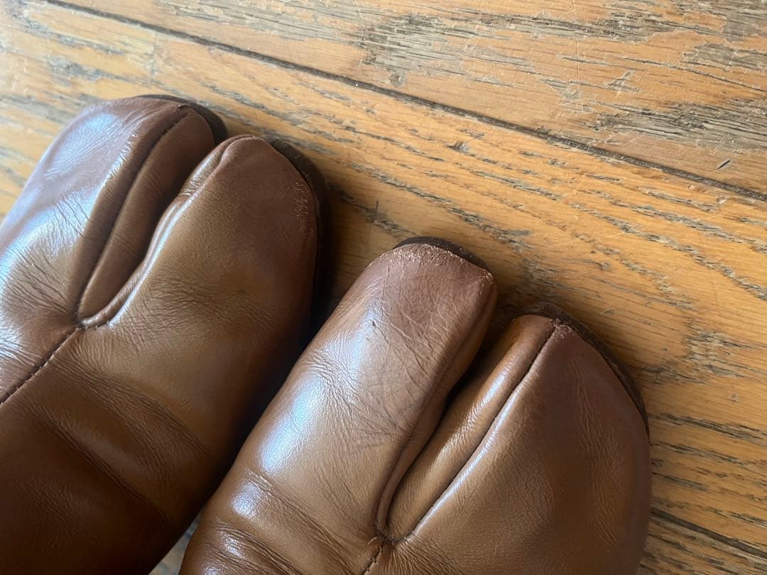 マルジェラ 足袋スーツ ブラウン 37.5 ダメージあり