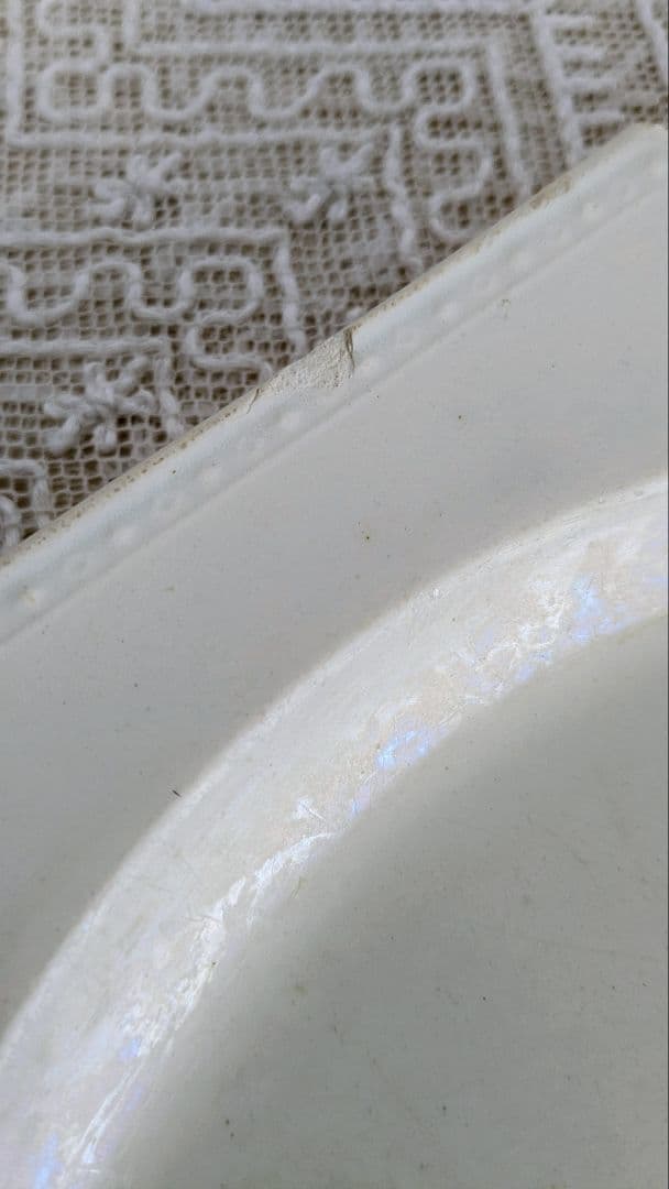 クレイユ オクトゴナル プレート平皿 フランス アンティーク