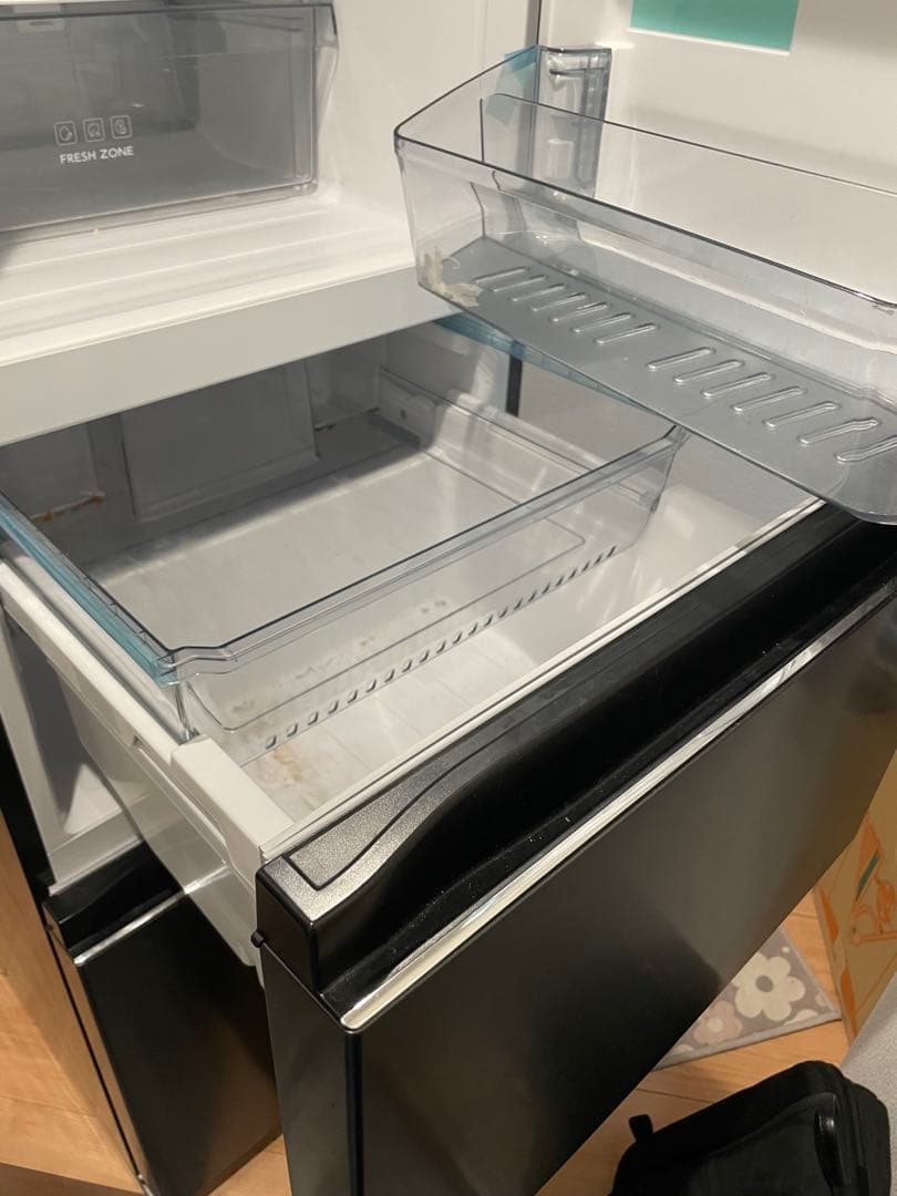 ハイアール JR-CV29A ブラック 286L 3ドア冷蔵庫　2022年製