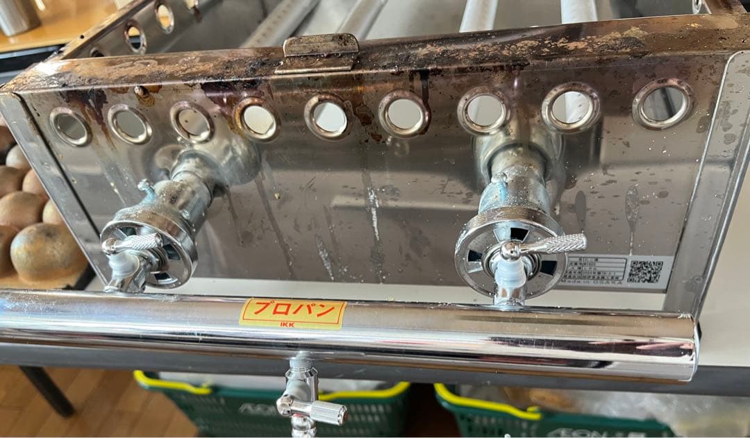 業務用たこ焼き器セラミック加工　プロパンガス　大玉　MADE in OSAKA