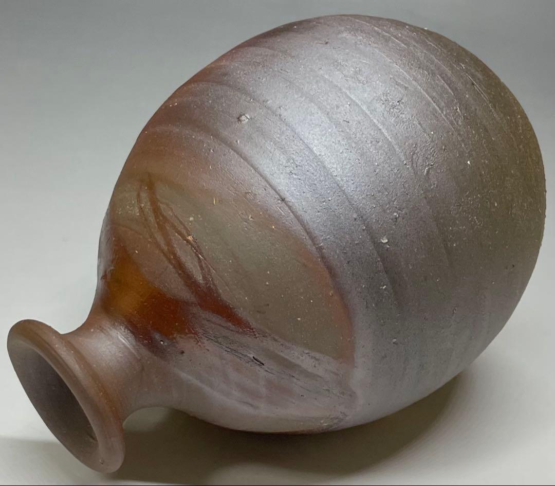 人間国宝　藤原雄　備前徳利　共箱　共布　栞　yy84