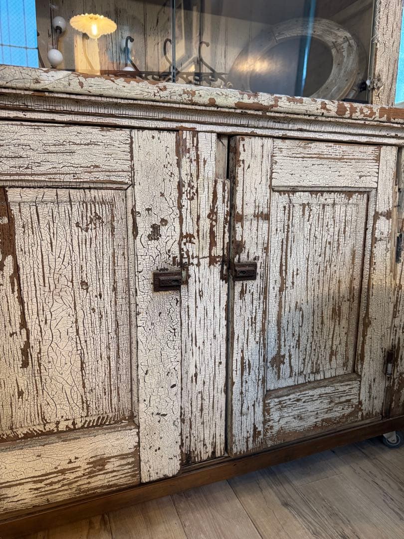 ⚫️NYモノ/アンティーク木製キャビネット/美品/特別追加加工/店舗什器等に是非