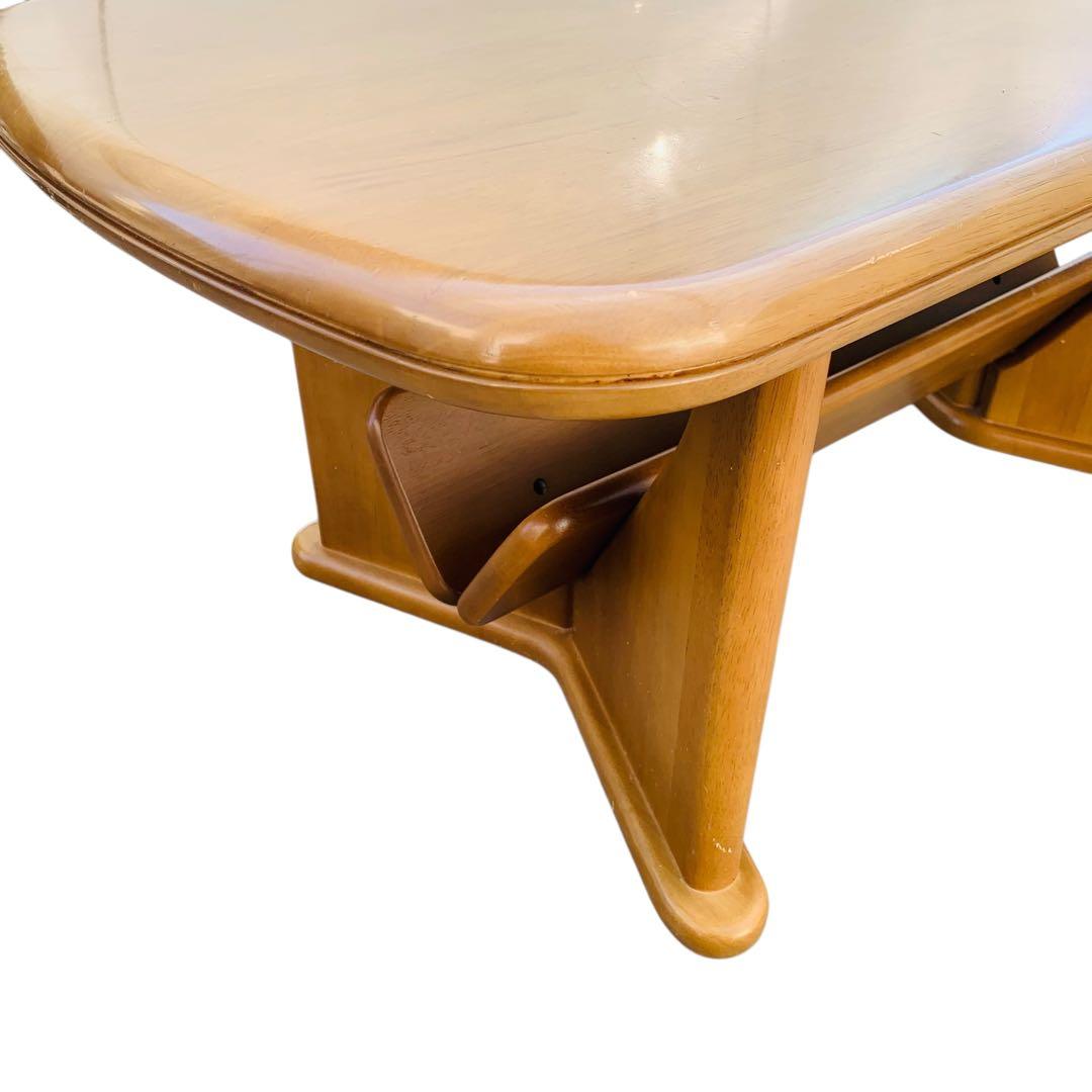 美品‼️maruniマルニセンターテーブル 天然木　ローテーブル　ラック