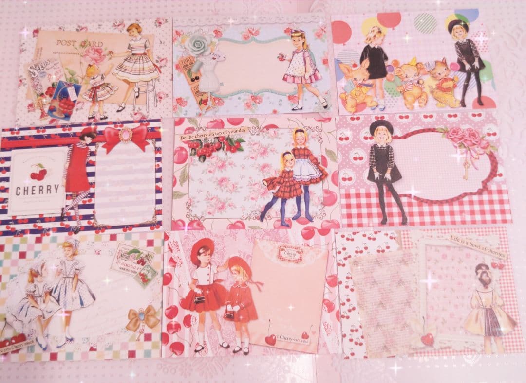 muuu.a様ご確認用バラメモ♥新作ガーリーレトロガール♥可愛いバラメモ♯632