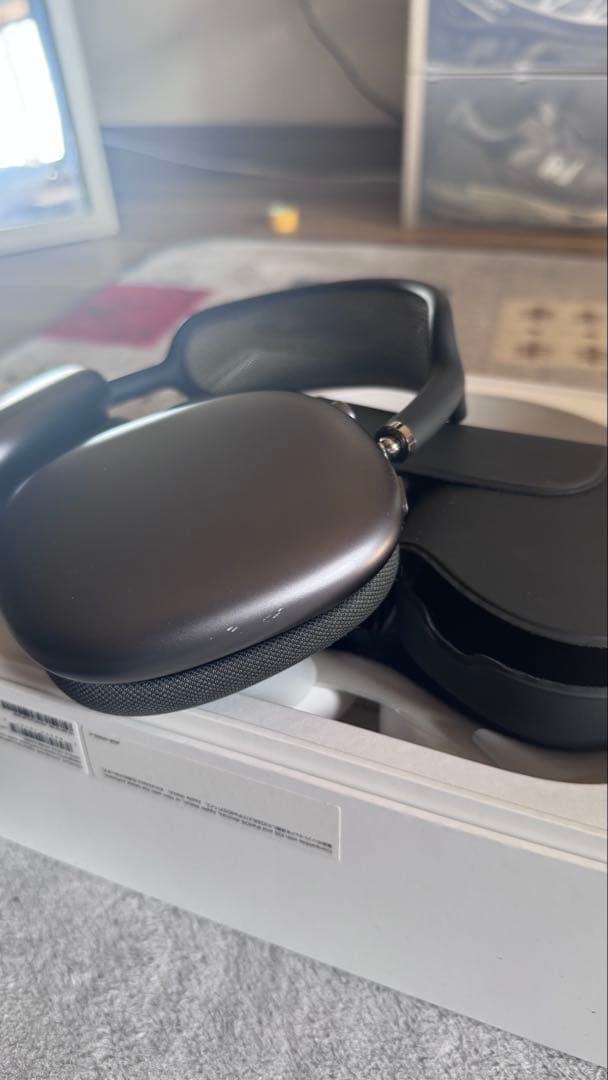 ブラック ワイヤレスヘッドホン Air pods max