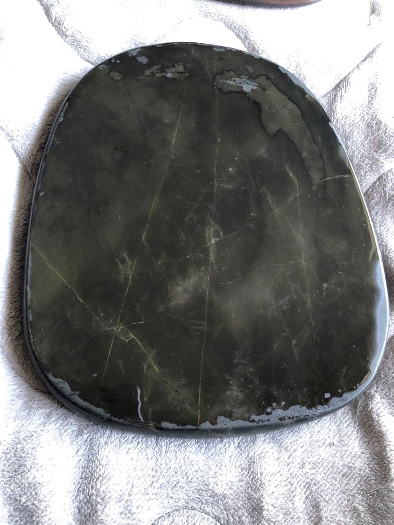 端渓硯 ◆老坑水巖・魚脳砕凍・胭脂暈・金綫の極美石◆坑仔巖旧坑◆唐木箱◆9.5吋