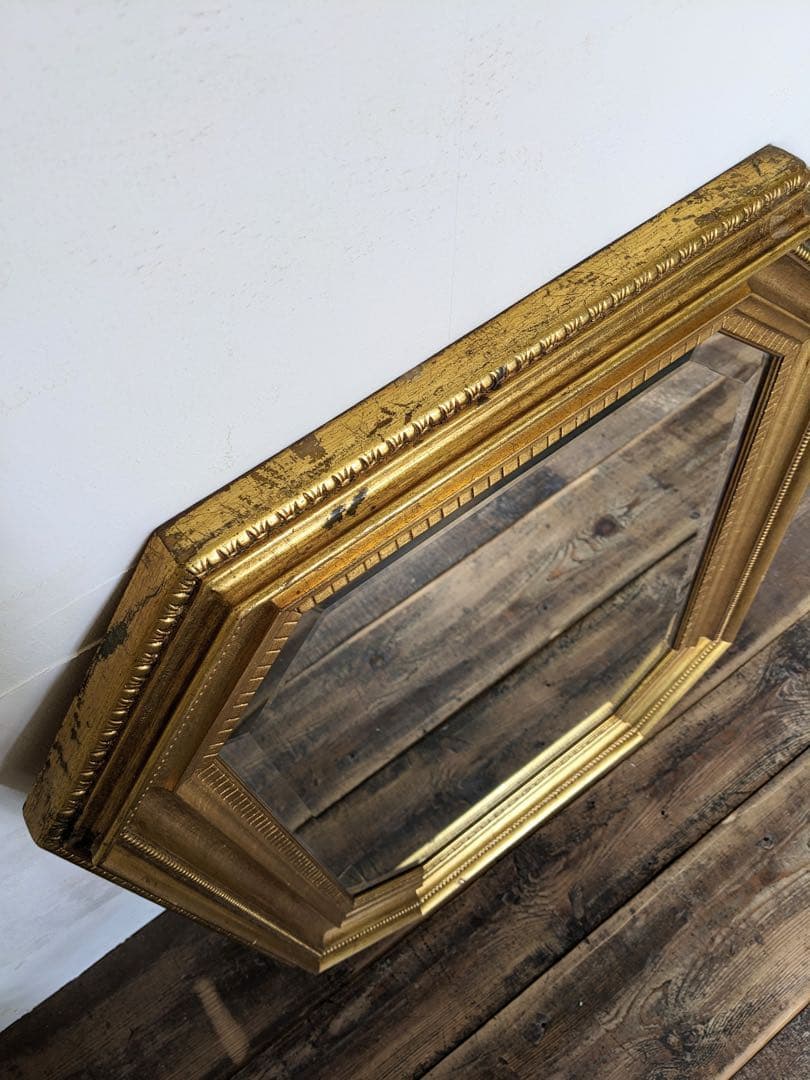 【 うさぎ 】クラシックなゴールドのミラー