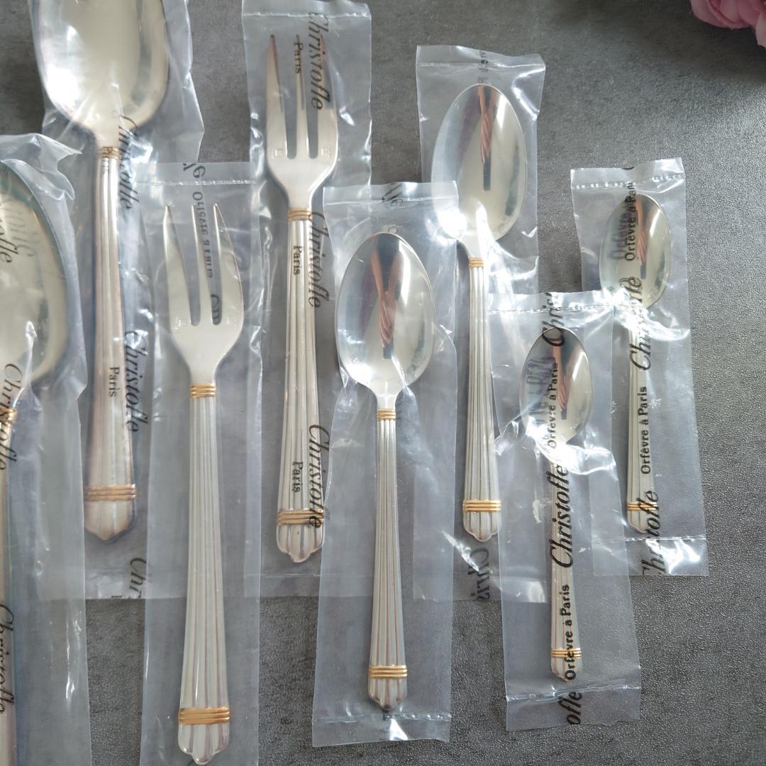 クリストフル アリアゴールドリング スタンダード含む 未開封 12点 保存袋付き