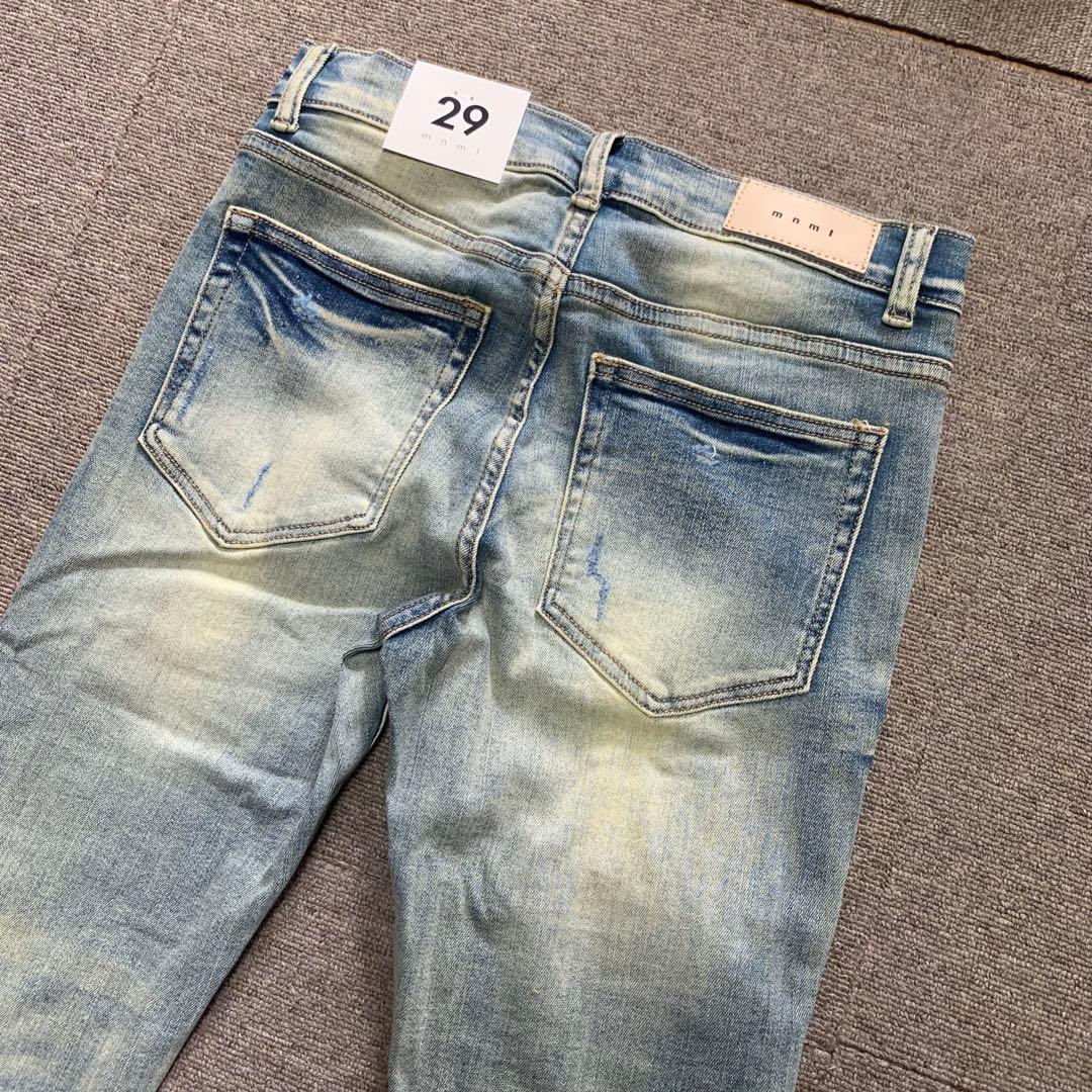 mnml ミニマル【新品未使用】ペイズリーストレッチスキニーデニム 29