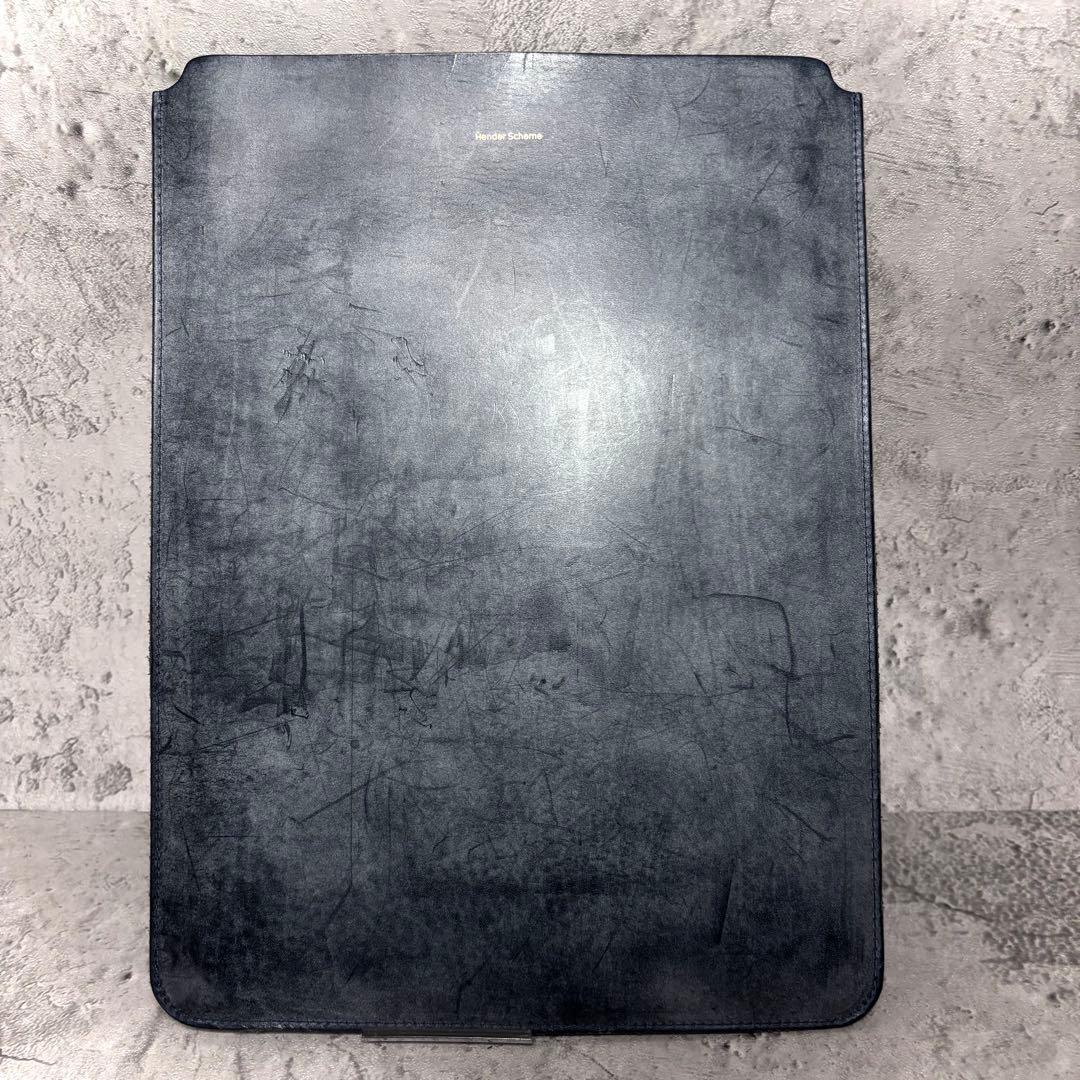 【二次流通極少品！】エンダースキーマ タブレットケース ブライドルレザー グレー